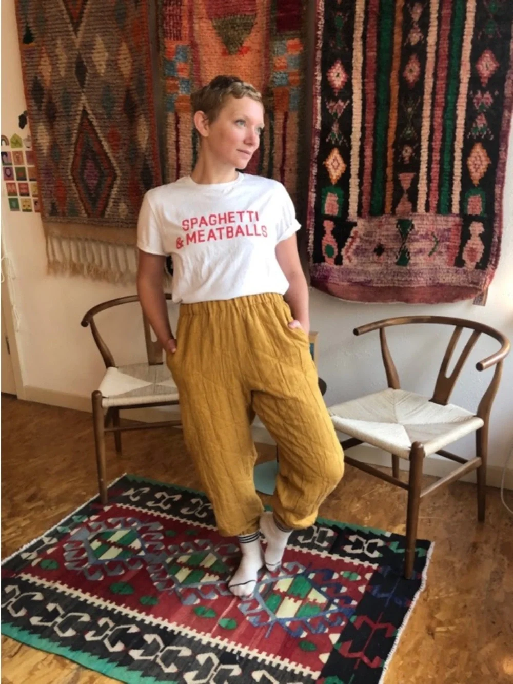 Marty Jean Quilted Sweat Pants